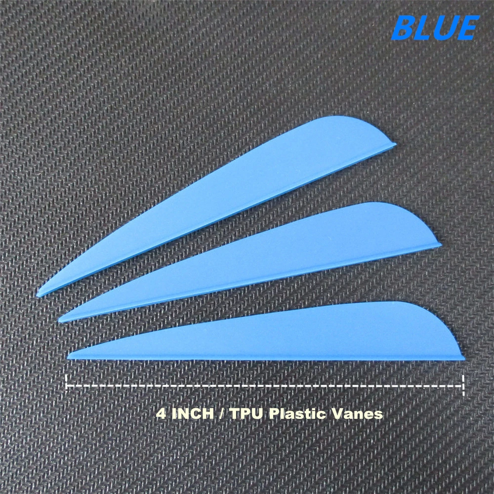 4inch archery vanes blue