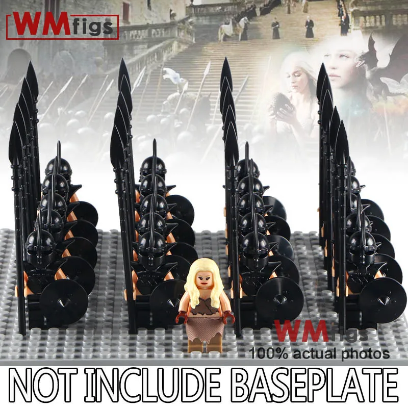 

1 Set of/ Game of Thrones Daenerys Targryen with Medieval Soliders Building Blocks Set Ice and Fire Gifts Children Toy