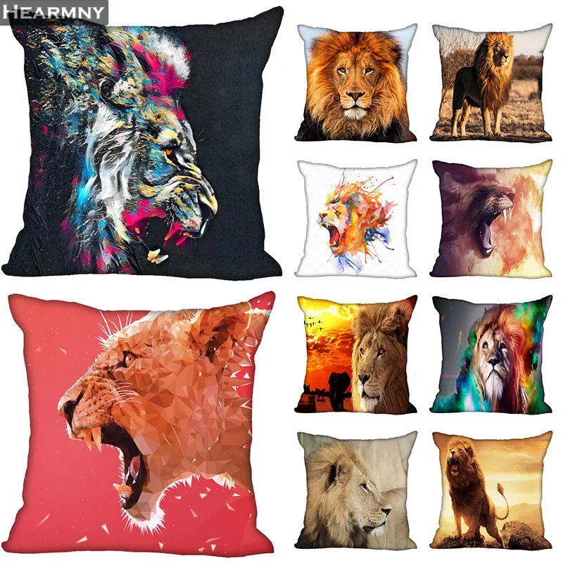 Lion Hot Sale Pillow Case High Quality New Year's Pillowcase Decorative Pillow Cover For Wedding Decorative Christmas Goods