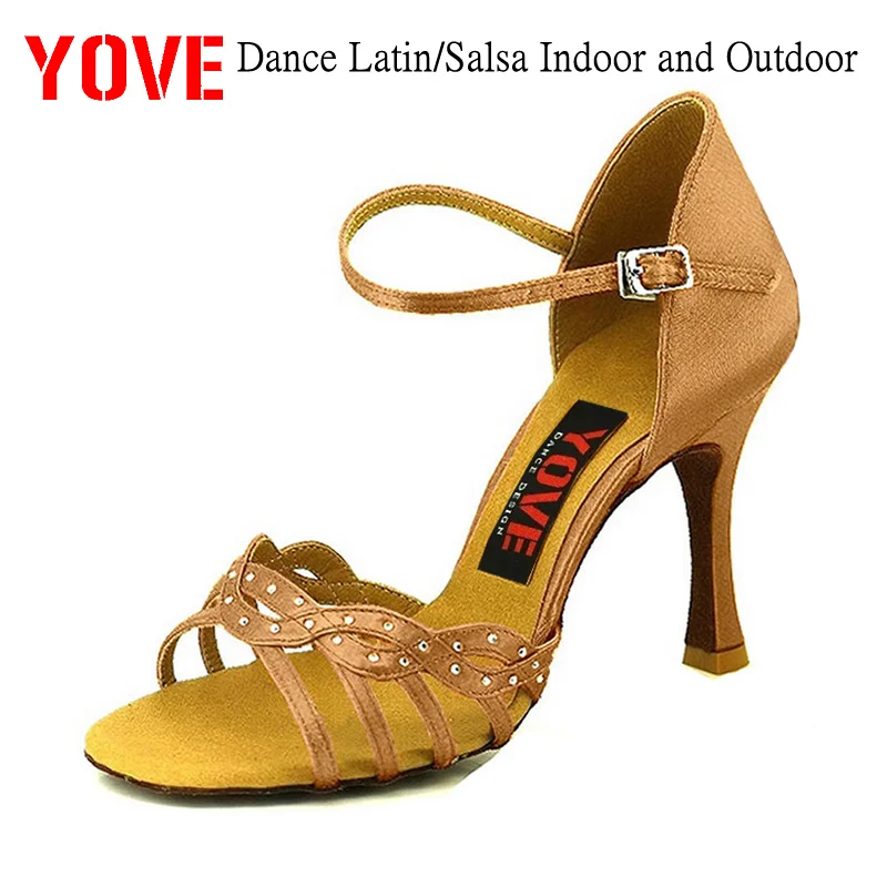 YOVE Style LD 1006 Dance shoes Bachata/Salsa Indoor and Outdoor Women's Dance Shoessalsa dance