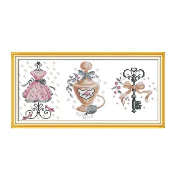 

Joy Sunday Cinderella's Dress Cross Stitch Kits Embroidery Needlework Sets 11 14CT Cartoon Pattern DMC Counted Cross Stitch Kits