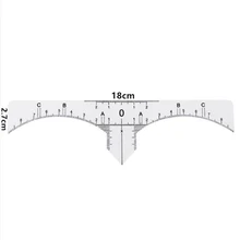 Одноразового использования, для микроблейдинга точной правитель Перманентный макияж tebori для бровей инструменты для моделирования татуировки измерительные линейки Стикеры