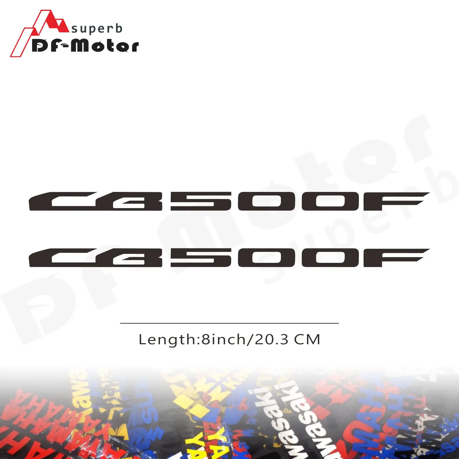 

8Inch Reflective Sticker Decal Motorcycle Car Sticker Wheels Fairing Helmet Sticker Decal For HONDA CB500F CB 500 F