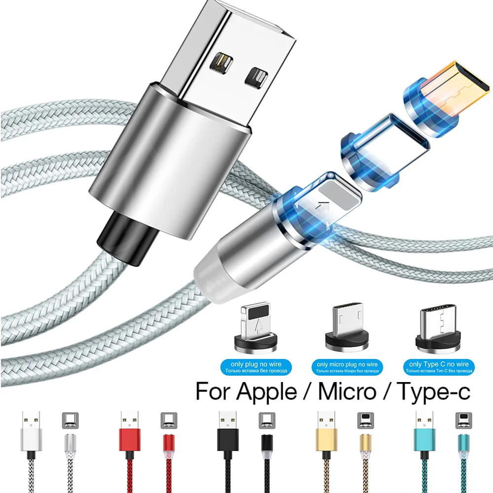 

Micro USB Magnetic Cable Magnet Quick Charge USB Type-C Type C Cables 1m 2m Android Wire Mobile Phone Fast Charging Data Cord
