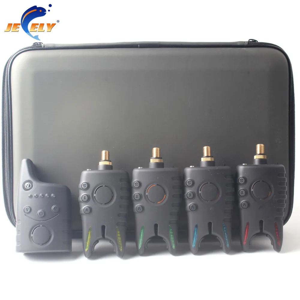 

New Arrival Wireless Bite Alarm Set Carp Fishing Bite Alarm Set with Receiver JY-49 / box