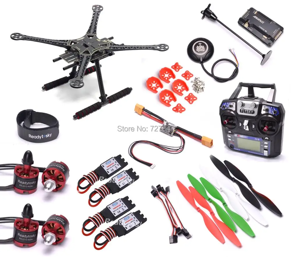 

Super Combo 500mm 500 S500 Quadcopter Frame APM2.8 M8N 8N GPS Power Module 2212 920KV Motor 30A Simonk ESC 1045 Propeller