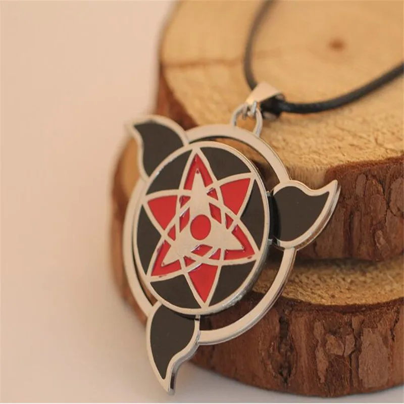 Поворотное ожерелье Naruto Uchiha Sasuke Mangekyou подвеска Шаринган и рождественские подарки