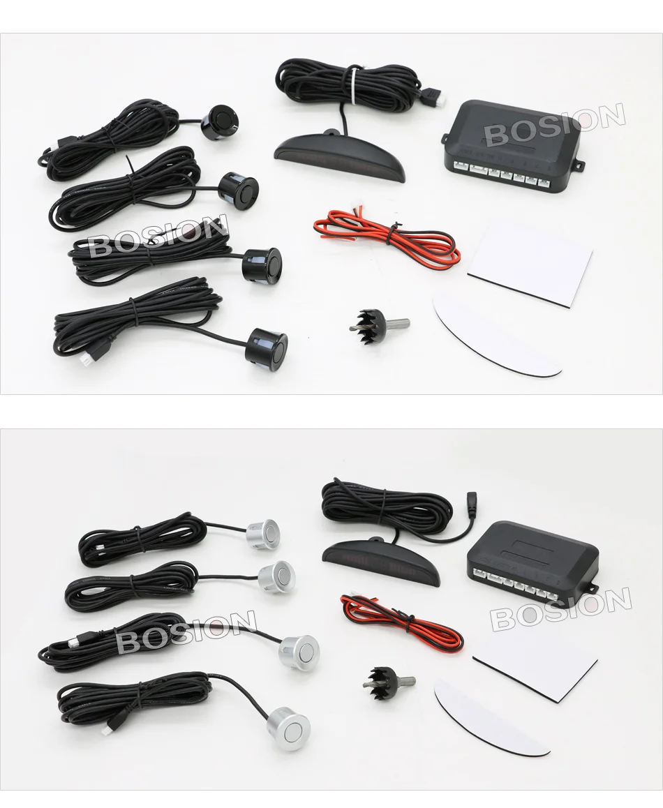 Universal Car LED Parking Sensor With 4 Sensors 12V Cars Sensor De Estacionamento Reverse