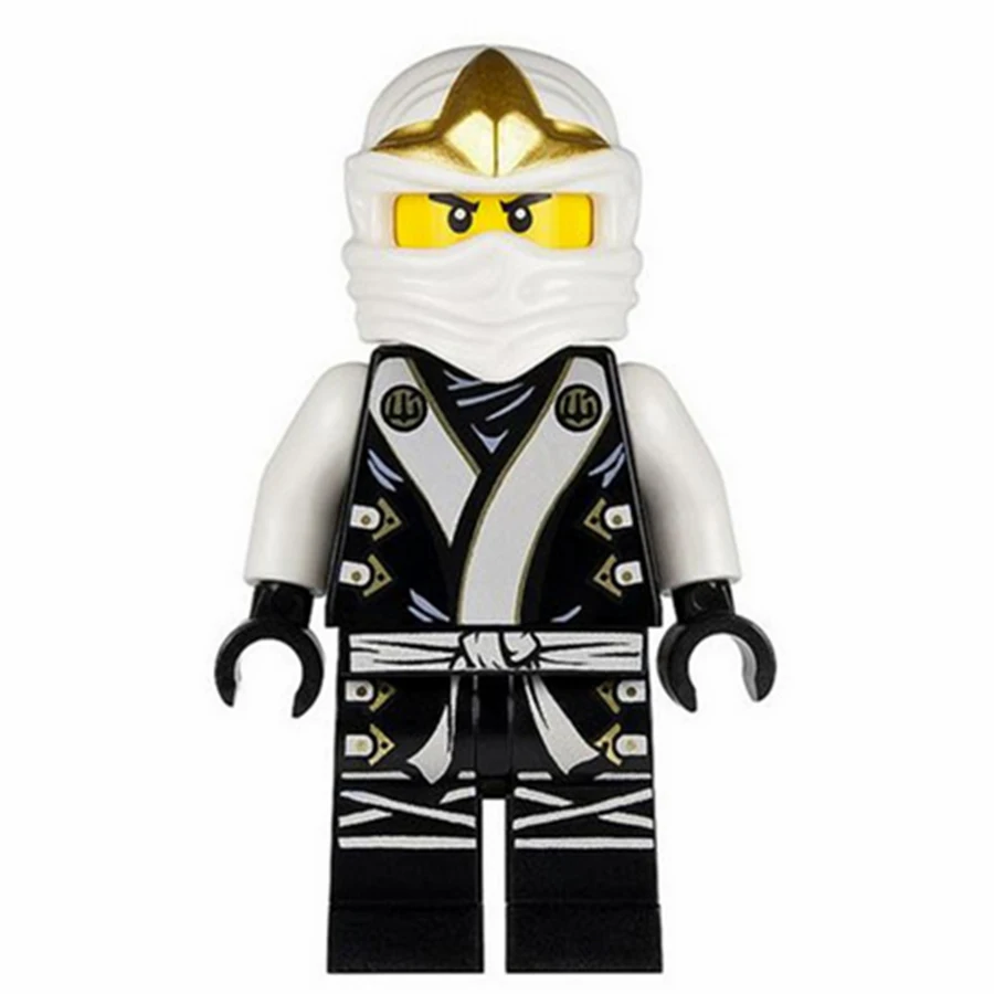 

Single Sale White Zane Kai Jay Cole Phantom Ninja Masters of Spinjitzu minifig Model Building Blocks Kids Children Toys Gifts