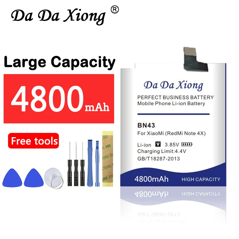 

Da Da Xiong 4800mAh BN43 Battery for Xiaomi Redmi Note 4X 4 X 5.5inch