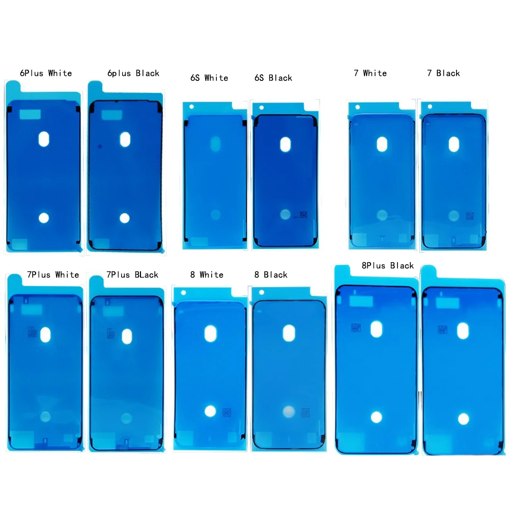

New 10pcs/lot Waterproof Sticker For iPhone X XS XR Max 8 Plus 7 7p 6s 3M Adhesive Glue Front Screen LCD Frame Tape