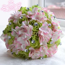 Сексуальный настоящий свадебный букет хрустальные бусины Сексуальное реальное изображение подвенечное букет Новое поступление Мода свадебный цветок D358