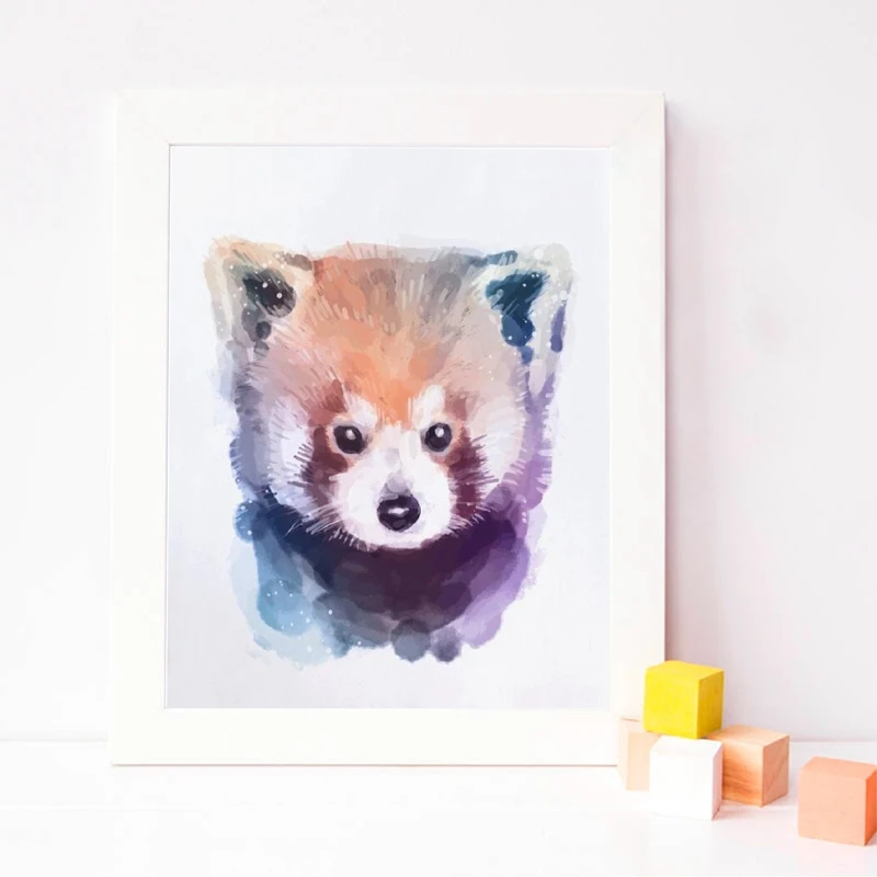 Red Panda Prints Nursery Decor