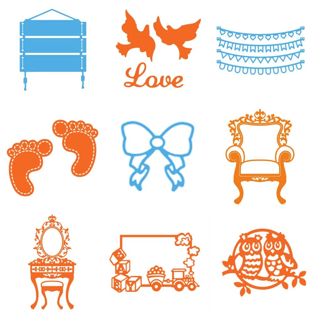 

New Flower Heart Metal Cutting Dies Stencils DIY Scrapbooking crapbooking Decorative Paper Cards Album Embossing