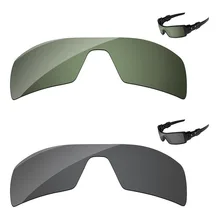 Черный и зеленый черный 2 шт поляризованные Сменные линзы для масляной установки Солнцезащитные очки Рамка UVA и UVB Защита