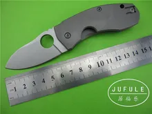 Jufule yiduc158 klappmesser titanium griff d2 küche wildschwein jagdmesser tasche camping überleben messer außen edc-tool