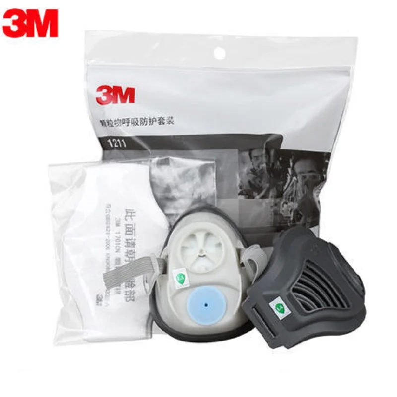 3M 1211 респиратор, маска для сварки, полировка, против промышленной пыли, пыльца, дымка, газ, семейная и профессиональная защита