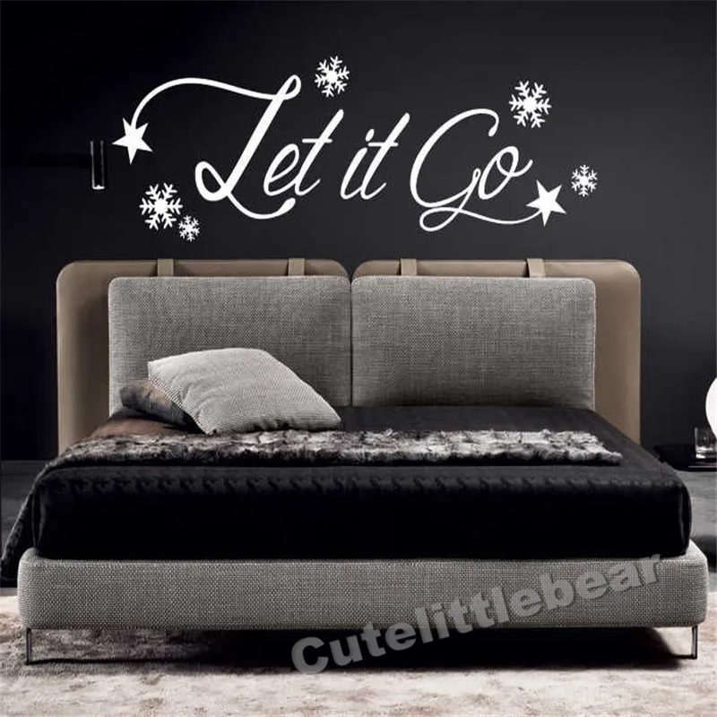 Let it go FROZEN Wall Art sticker quote Kids Room snowflakes Wall Decoration Decal DIY Vinyl Christmas Decor Wall Sticker Let it go FROZEN Wall Art sticker quote Kids Room snowflakes Wall Decoration Decal DIY Vinyl Christmas Decor Wall Sticker