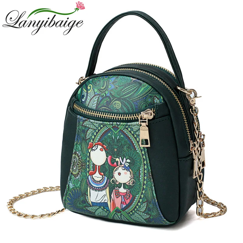 

LANYIBAIGE 2018 New Women Shoulder Bags Designer Ladies Mini Messenger Bag Fashion Cartoon Print Small Lady Bag Luxury Handbags