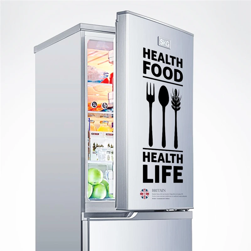 & Health life наклейки на стену с ложкой и вилкой для кухни украшение дома виниловые