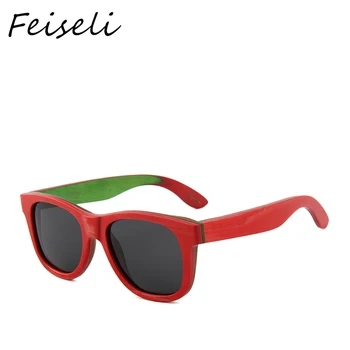 

Feiseli New Arrival Fashion 2019 Men Handmade Wood Sunglasses Women Glass Retro Vintage Wooden Frame Sun Glasses Custom Logo