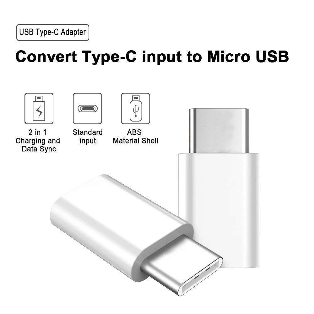 5 упаковок USB-C type-C к Micro USB адаптер для зарядки данных для samsung Galaxy Note 8 Feb 5