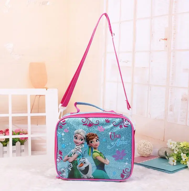 Hot Girls cartoon schoolbag kids lovely princess elsa anna backpack Cute Brand Toddler Kids boys schoolbags - Цвет: photo color