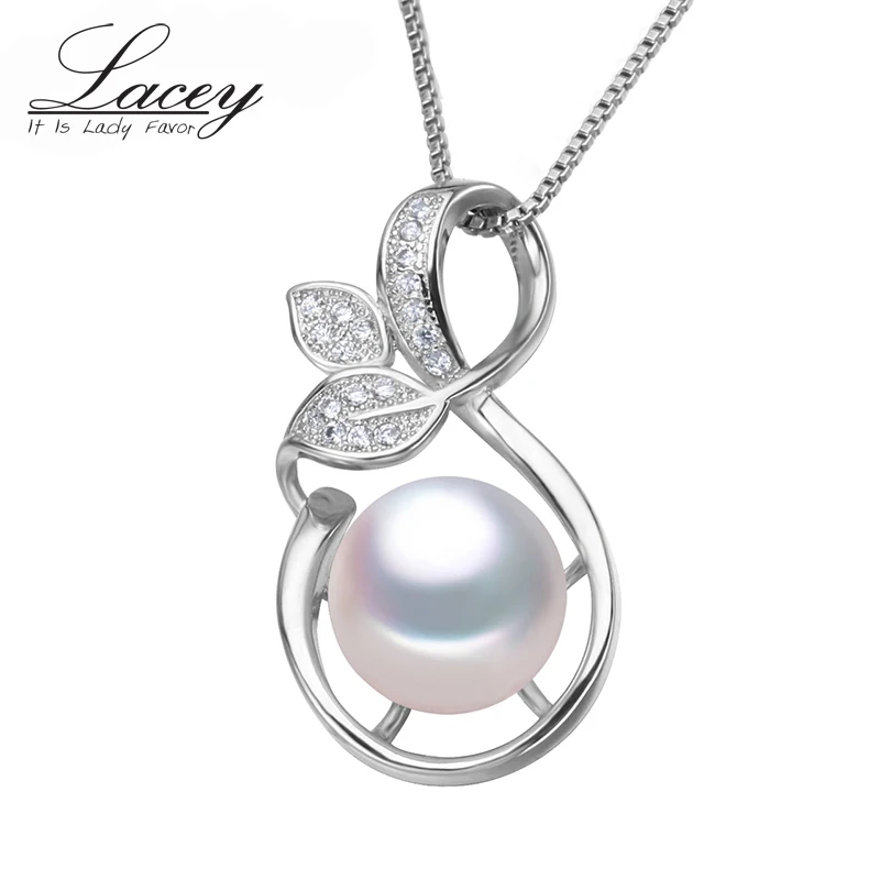 

LACEY freshwater pearl pendant jewelry for women,genuine natural pearl pendant 925 sterling silver mother birthday present pink