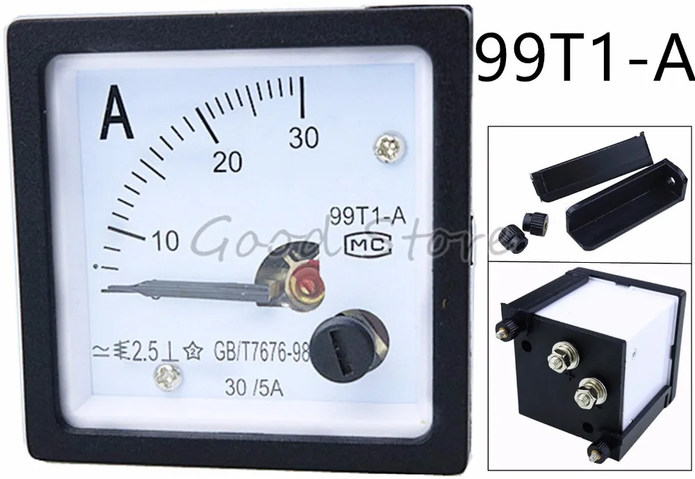 5A Tool Parts 1PC 99T1 SQ48 AC 5A 10A 15A 20A 30A 50A Ammeter Analog Ampere Current Test Panel Meter - Color: 10