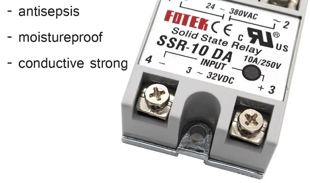 Твердотельные реле Модуль 3-32 в пост SSR-10DA SSR-25DA SSR-40DA 10A 25A 40A Вход DC 24-380V AC Выход высокое качество