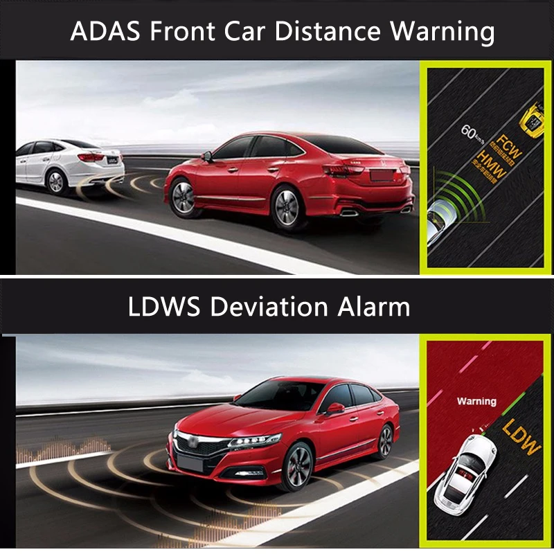 Junsun H7 Car DVR Camera Dual Lens IPS 4.0\