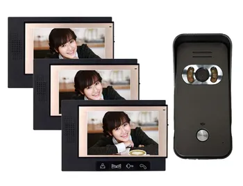 

Home security intercom system 7" video door phone LCD Monitor 700 TVL Night Version Peephole viewer Camera video doorbell 1V3