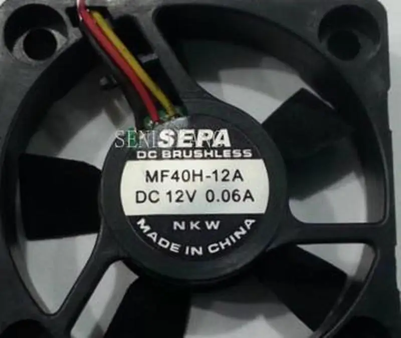 SEPA MF40H-12A DC 12 V 0.06A 3-жильный 40X40X10 мм Сервер площади вентилятора