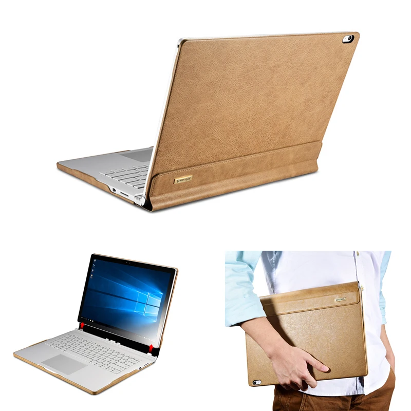 

Genuine Leather Case for Microsoft Surface Book 13.5 inch Anti Shock Protetcive Leather Shell for Surface book Real Leather Case
