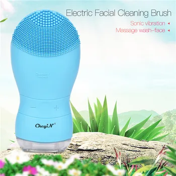 

USB Rechargeble Silicone Face Washing Machine Facial Exfoliating Blackhead Remover Face Cleansing Brush Pore Cleaner Massage