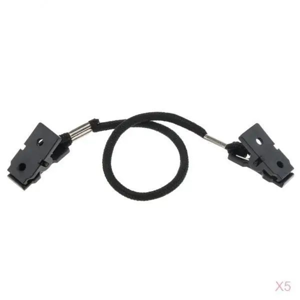 5pcs Cap Retainer Secure Hat Keeper&Holder badge clips for Outdoor Fishing Outdoor Tools Multi-function Clip with Antilost Strap