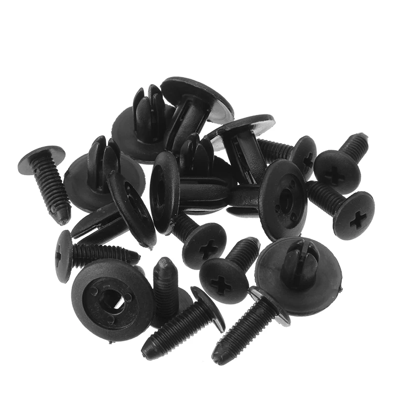 50 шт. черные пластиковые зажимы для винтов Mazda 323 626 329 9926 625 Toyota 4Runner MR2 Tercel 90467 06017|rivet