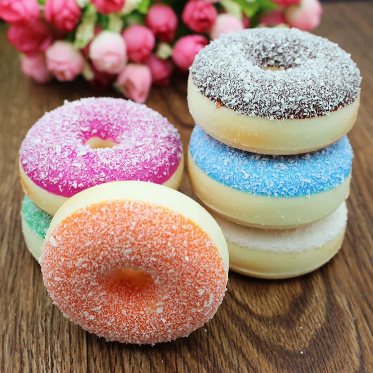 

Squishy Squishe Antistress Toy Squishi Slow Rising Novelty & Gag Toys Gadget Simulated Donut Bread Decorate Stress Relief Funny