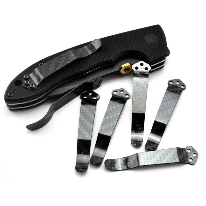 

Butterfly 710 Spider C81 Back Clamp Pocket Clip Carbon Fiber Emerson CQC Knife Back EDC Pocket Tool Camping Equipment