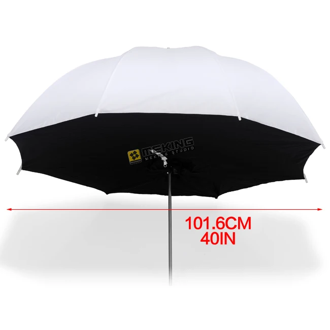Selens 101 см/40 дюймов полупрозрачное зонтичное освещение софтбокс Черный Белый для фотостудии светильник аксессуары