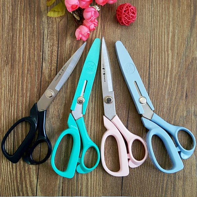 1pc Pinking Scissors 9inch Professional Dressmaking Shears Sewing Craft  Fabric Scissor with Non-Slip Handles for Fabric Trimming