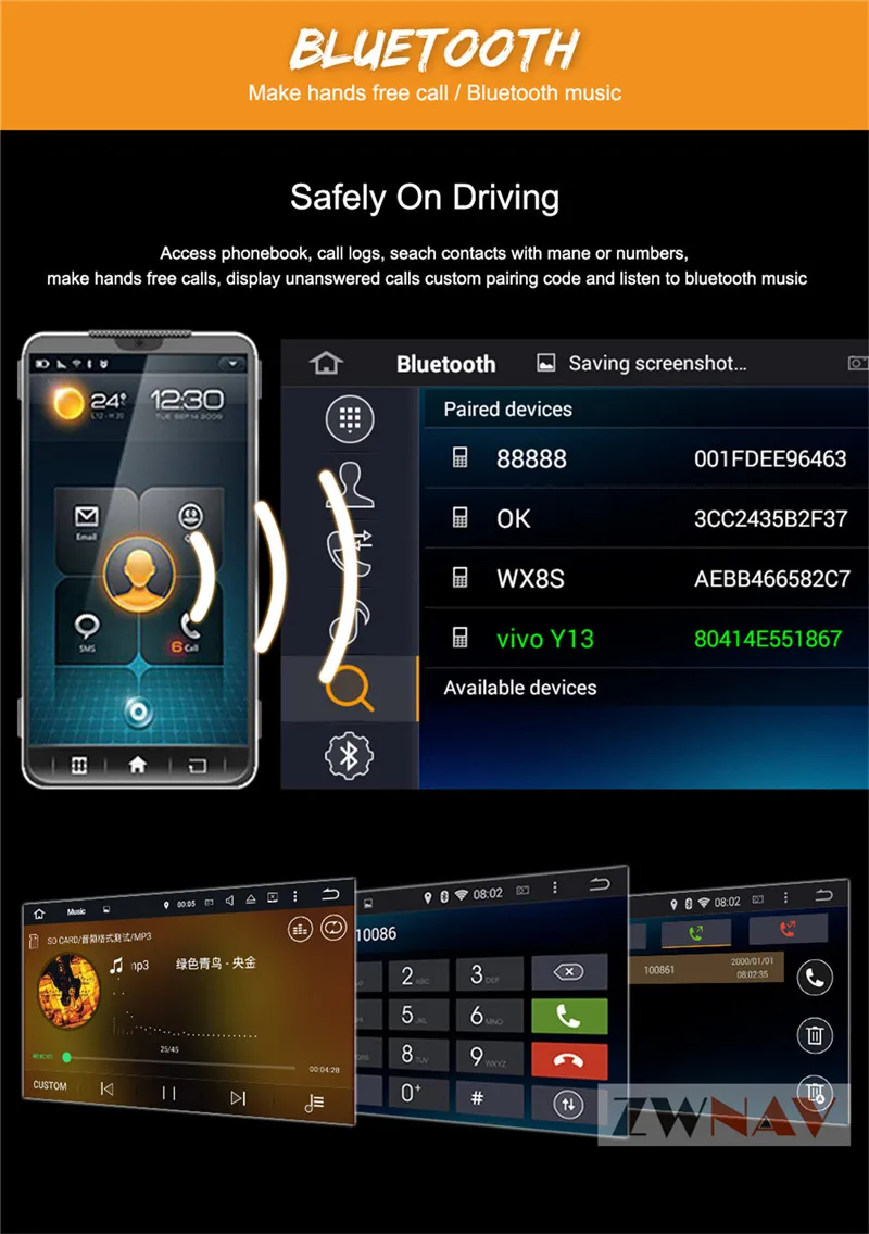 Perfect Android 8.0 4GB+32GB Car GPS Navigation DVD Player 2din car radio stereo display headunit For TOYOTA AURIS 2006-2012 6