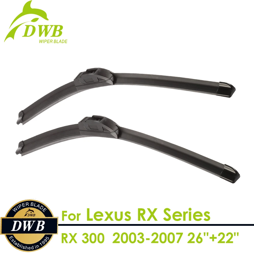 Wiper Blades for Lexus RX Series RX 300 2003 2007 26"+22", 2pcs free