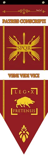 New Caesar Rome empire SPQR Infantry Legions War Banner Home Decor Flag Bar Family decoration Flags S-L cosplay game show props - Цвет: xFRETENSIS