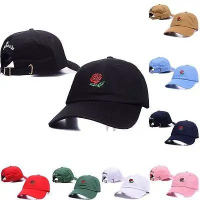 Сотня роз вышитые шляпы бейсбольная Кепка модные уникальные регулируемые вышитые шляпы с розами