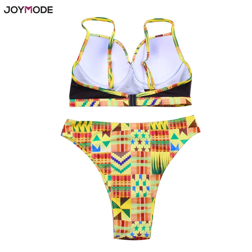 JOYMODE микро бикини комплект Для женщин Купальники для малышек бразильский Трусики бикини стринги плюс Размеры пляжная на косточках Лето Плавание печатных ванный комплект