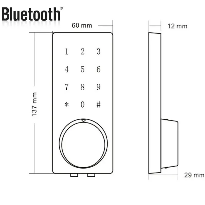 Умный телефон беспроводной дверной замок Bluetooth замок с сенсорным экраном пароль