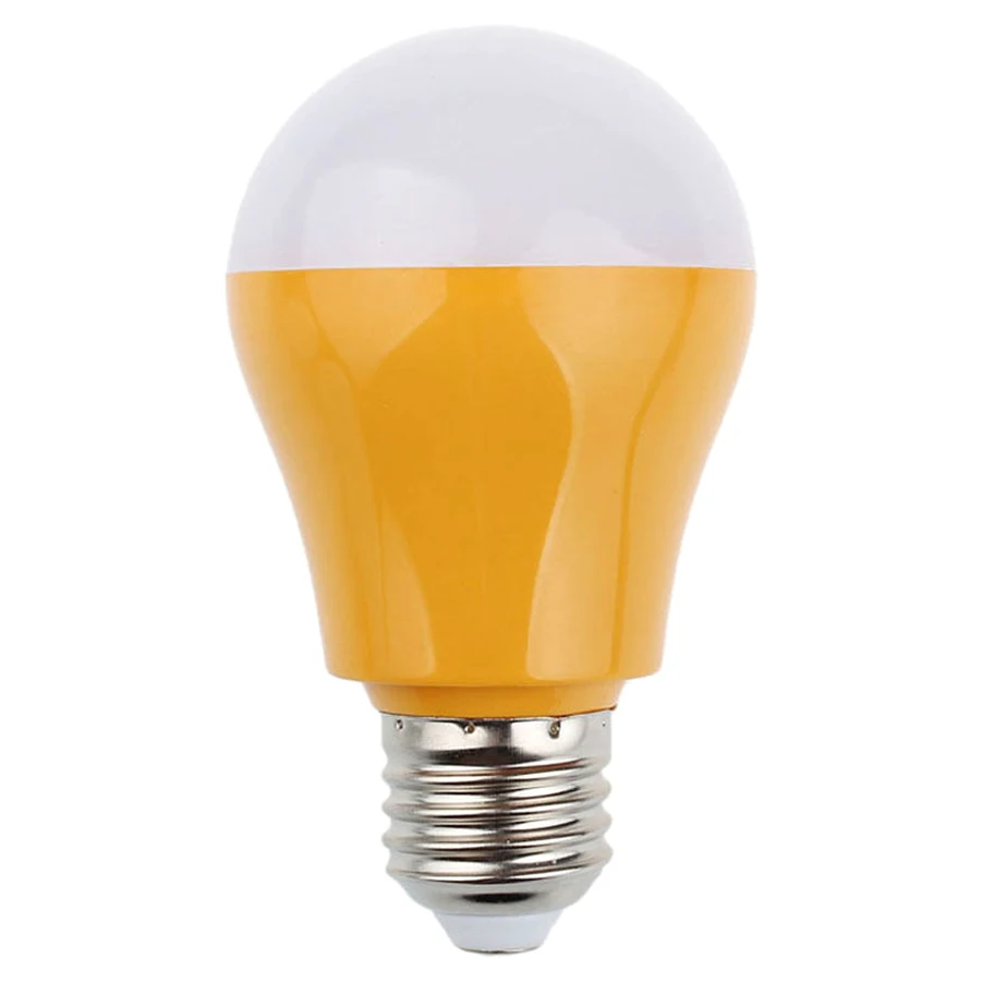 E27/430LM 5W LED Microwave Radar Motion Sensor Lighting Lamp Yellowlight sensor lightled lamp