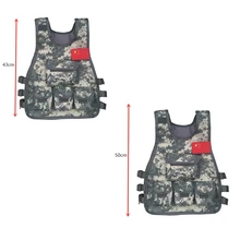 FIRECLUB/детский Камуфляжный жилет снайпера; одежда для охоты; детская армейская тактическая форма для мальчиков и девочек в лесном стиле; боевая одежда в джунглях