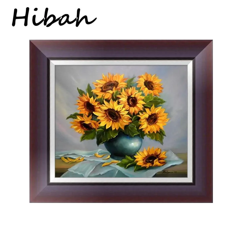 

Sunflower Vase, Diamond Flower, Diamond, Round Diamond Embroidery, 5d Diamond Embroidery
